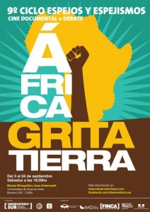 Se viene el 9º Ciclo de Cine Documental Espejos y Espejismos, África grita Tierra 1