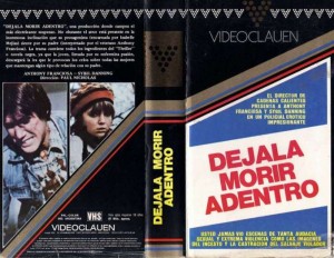 La carátula del VHS editado por Video Clauen en 1986.